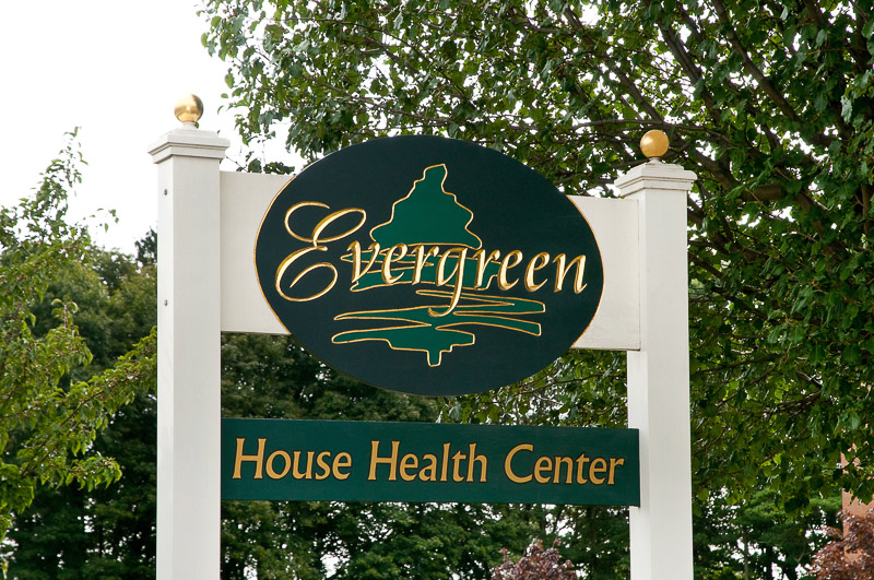 Evergreen House Entrance Sign